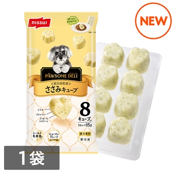 PAWSOME DELI　ささみキューブ（8個入り120g）
