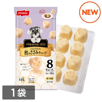 PAWSOME DELI　鱈＆ささみキューブ（8個入り120g）