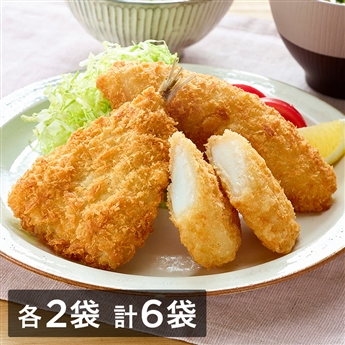 夕食用にうれしい！まんぷく海鮮フライ　6袋セット（いか・開きあじ・白身魚フライ　各2袋 計6袋）