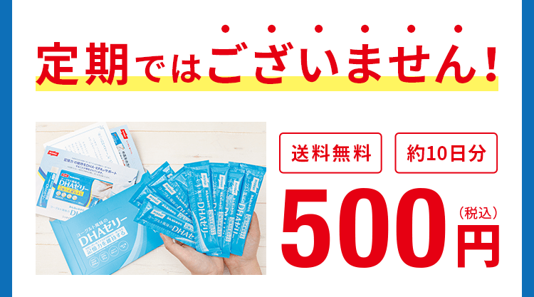 定期ではございません!送料無料_約10日分500円(税込み)